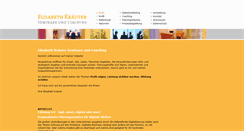 Desktop Screenshot of elisabeth-kraeuter.de